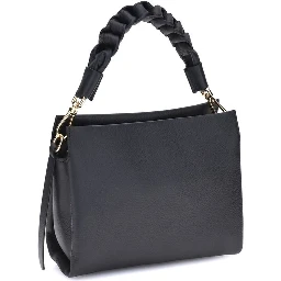 Black Calf Leather Bos Taurus Shoulder Bag