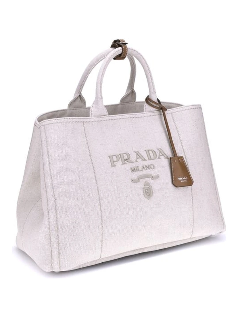 Cream Cotton Shoulder Bag