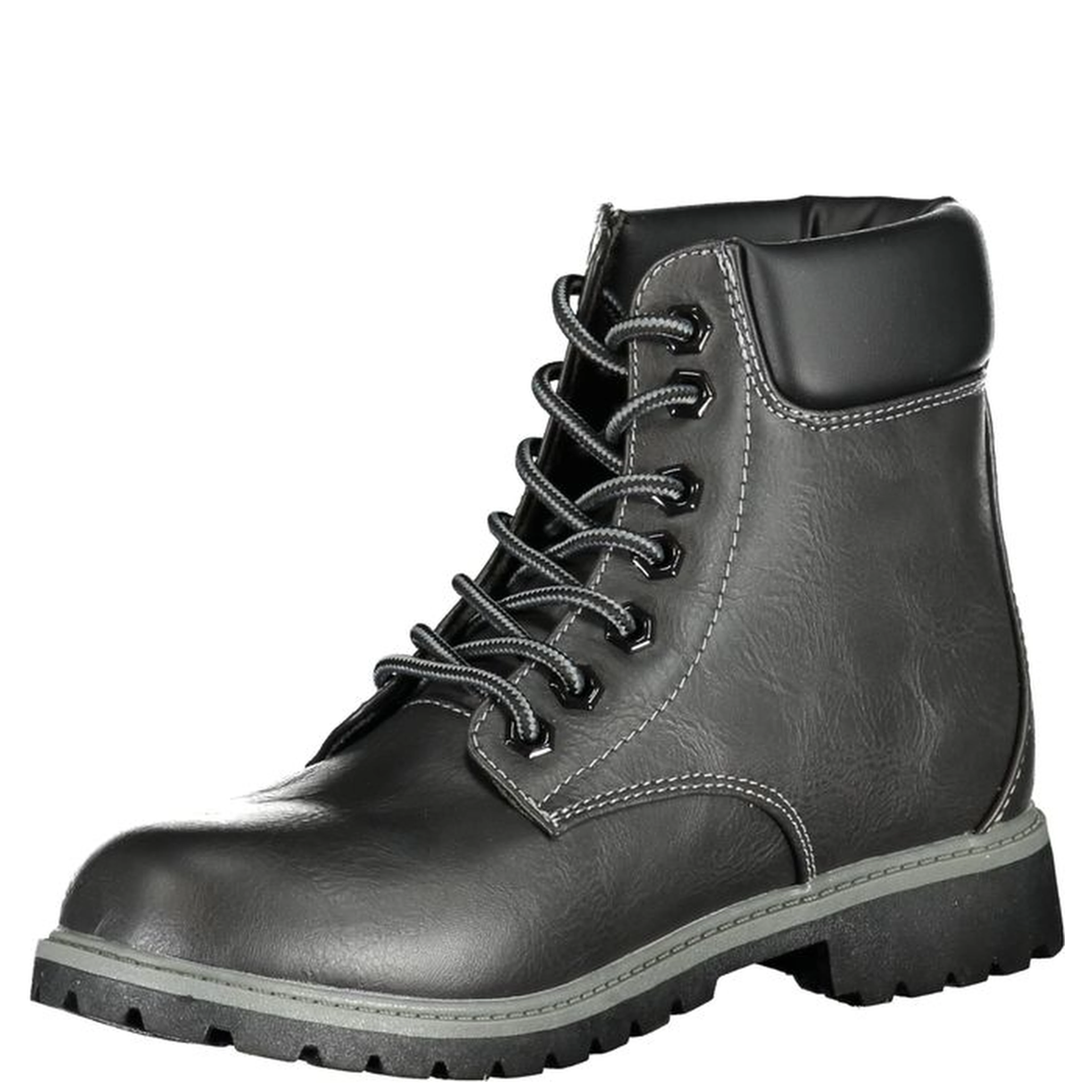 Black Polyester Women Boot