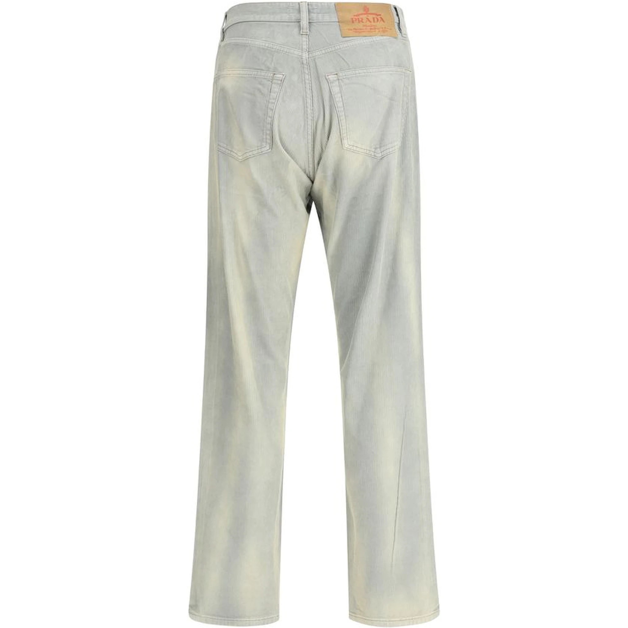 بنطال قطني أزرق فاتح كاجوال