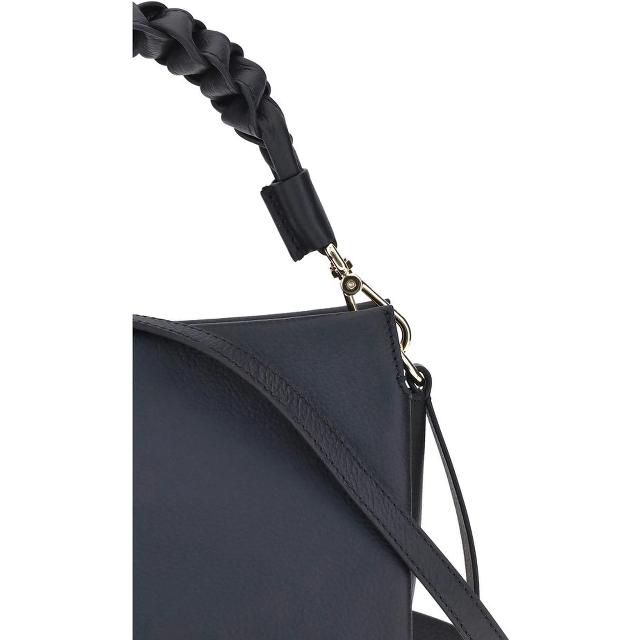 Black Calf Leather Bos Taurus Shoulder Bag