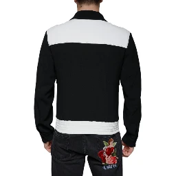 Black White DG Crown Full Zip Blouson Jacket