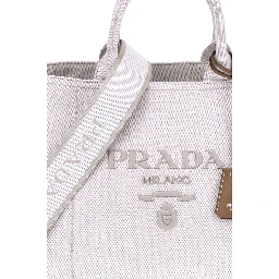 Cream Cotton Shoulder Bag