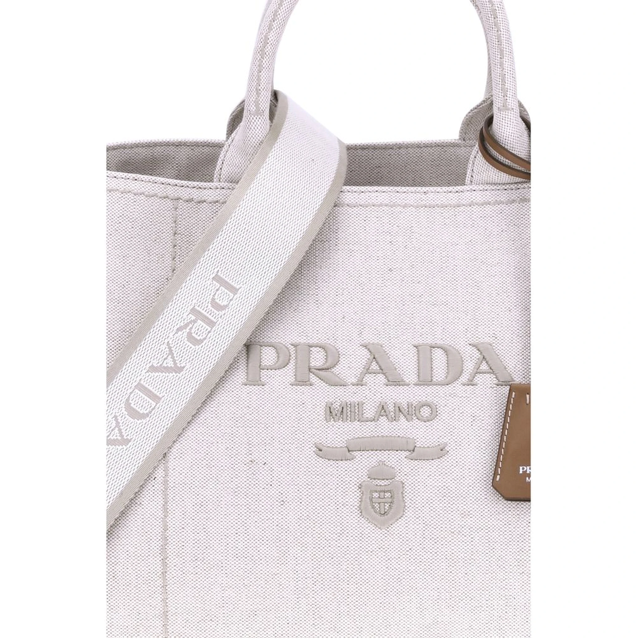 Cream Cotton Shoulder Bag