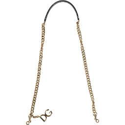 Brown Leopard Gold Brass Chain Accessory Shoulder Strap