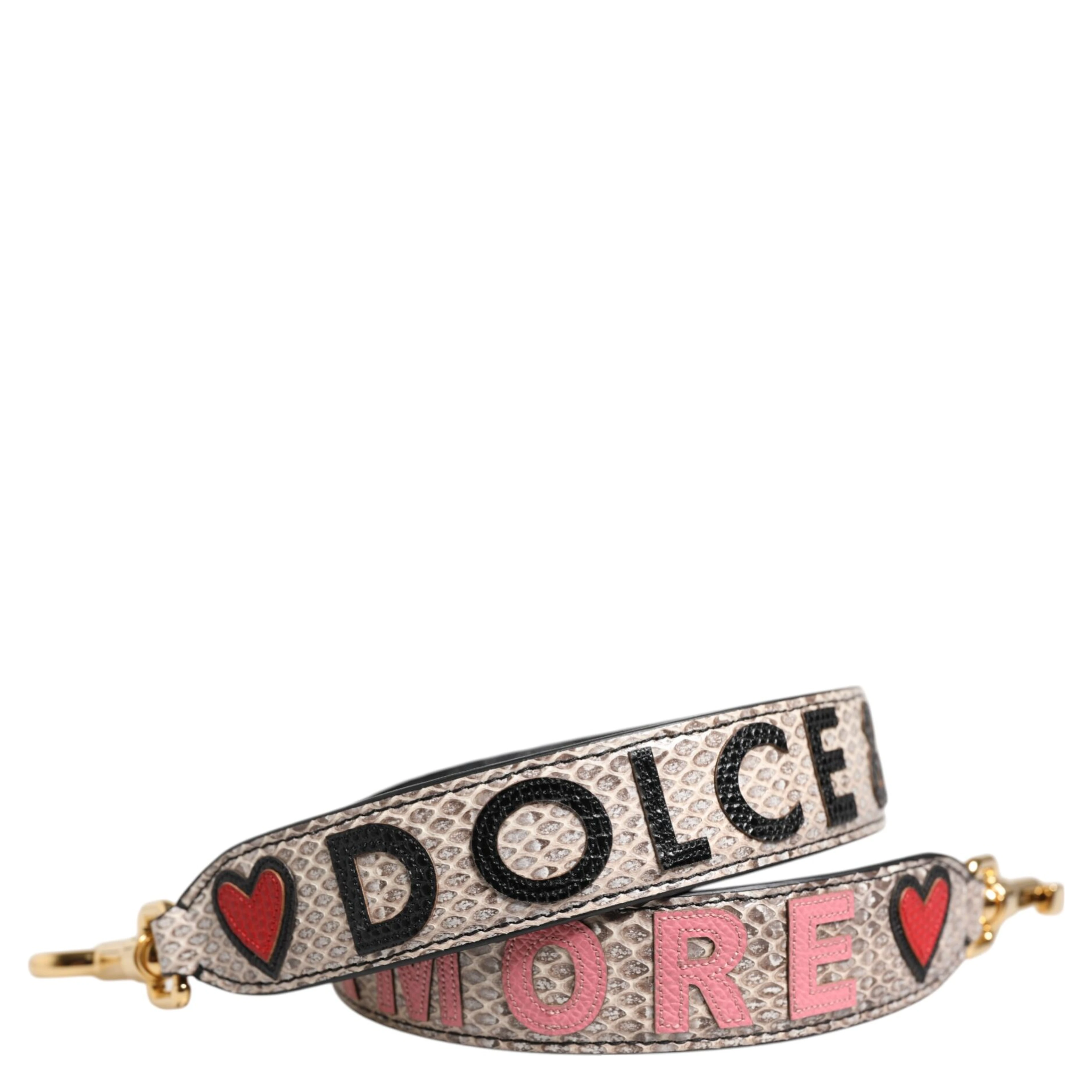 Multicolor DG AMORE Patch Bag Accessory Shoulder Strap