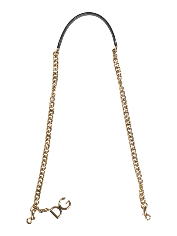 Brown Leopard Gold Brass Chain Accessory Shoulder Strap alternative