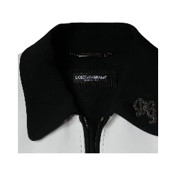 Black White DG Crown Full Zip Blouson Jacket