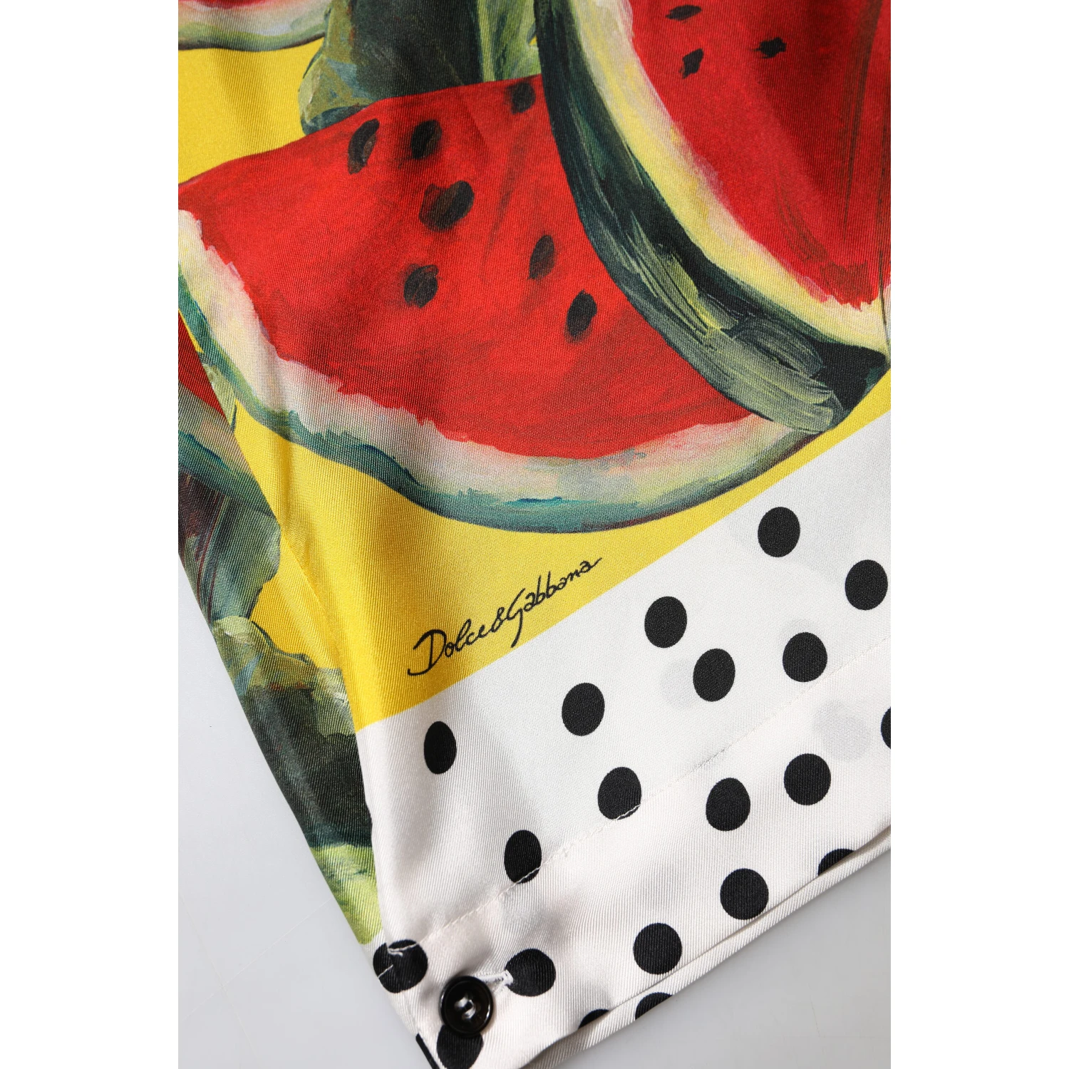 Multicolor Watermelon Collared Shirt Top