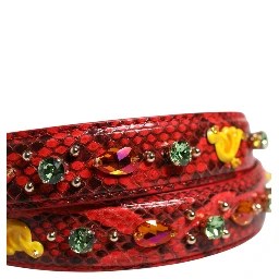 Multicolor Embellished Handbag Accessory Shoulder Strap