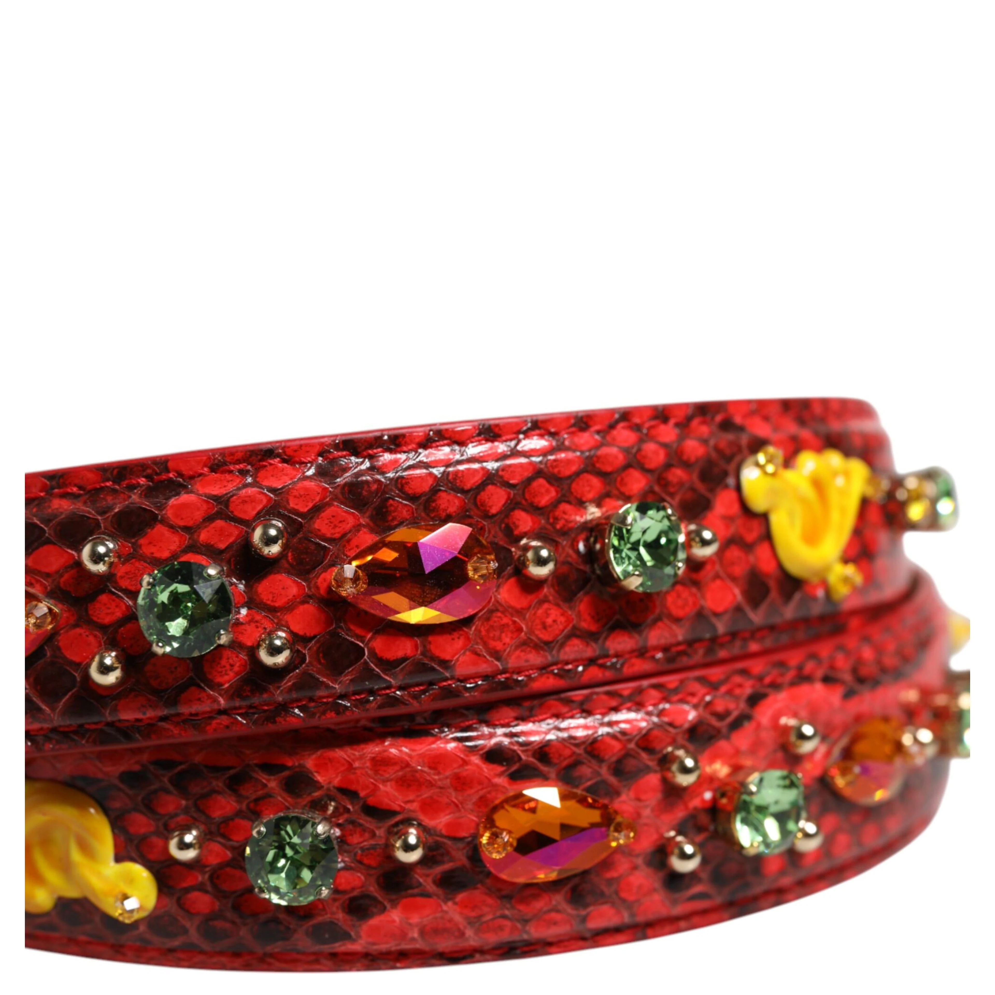 Multicolor Embellished Handbag Accessory Shoulder Strap