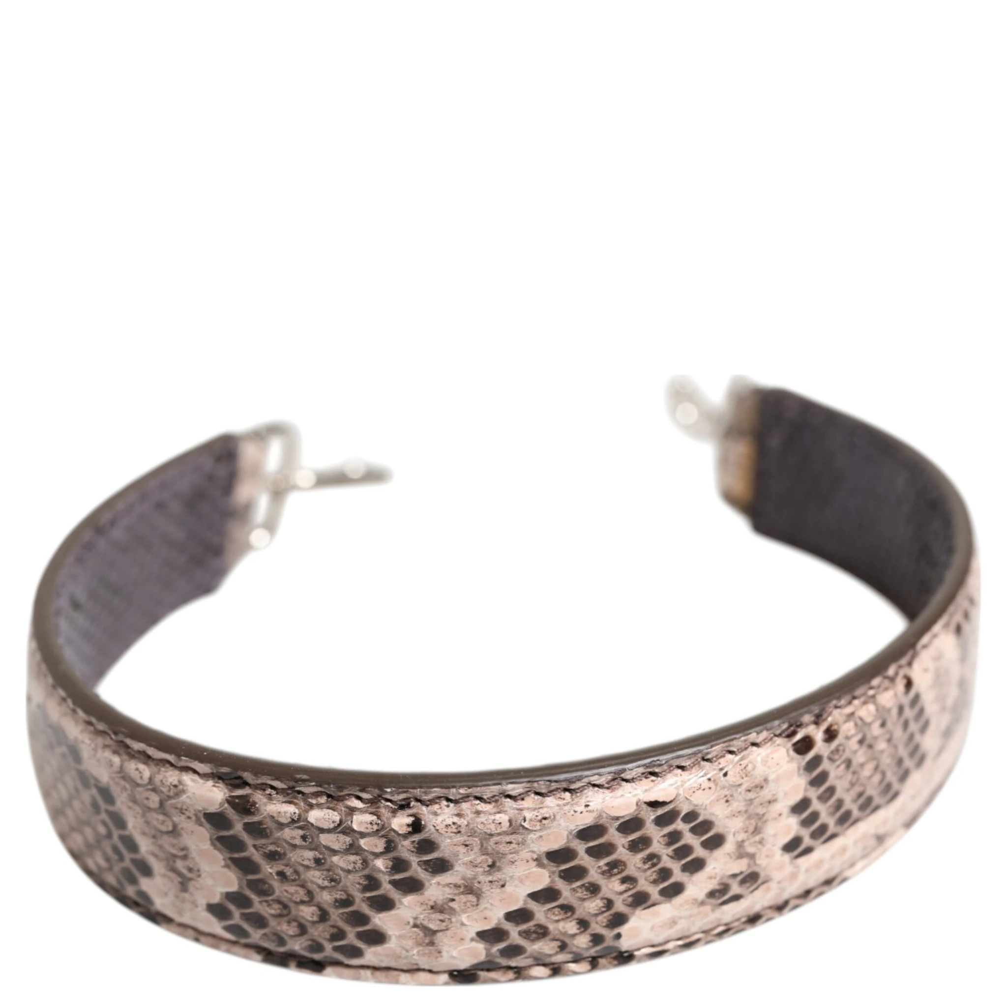 Beige Exotic Leather Handbag Accessory Shoulder Strap