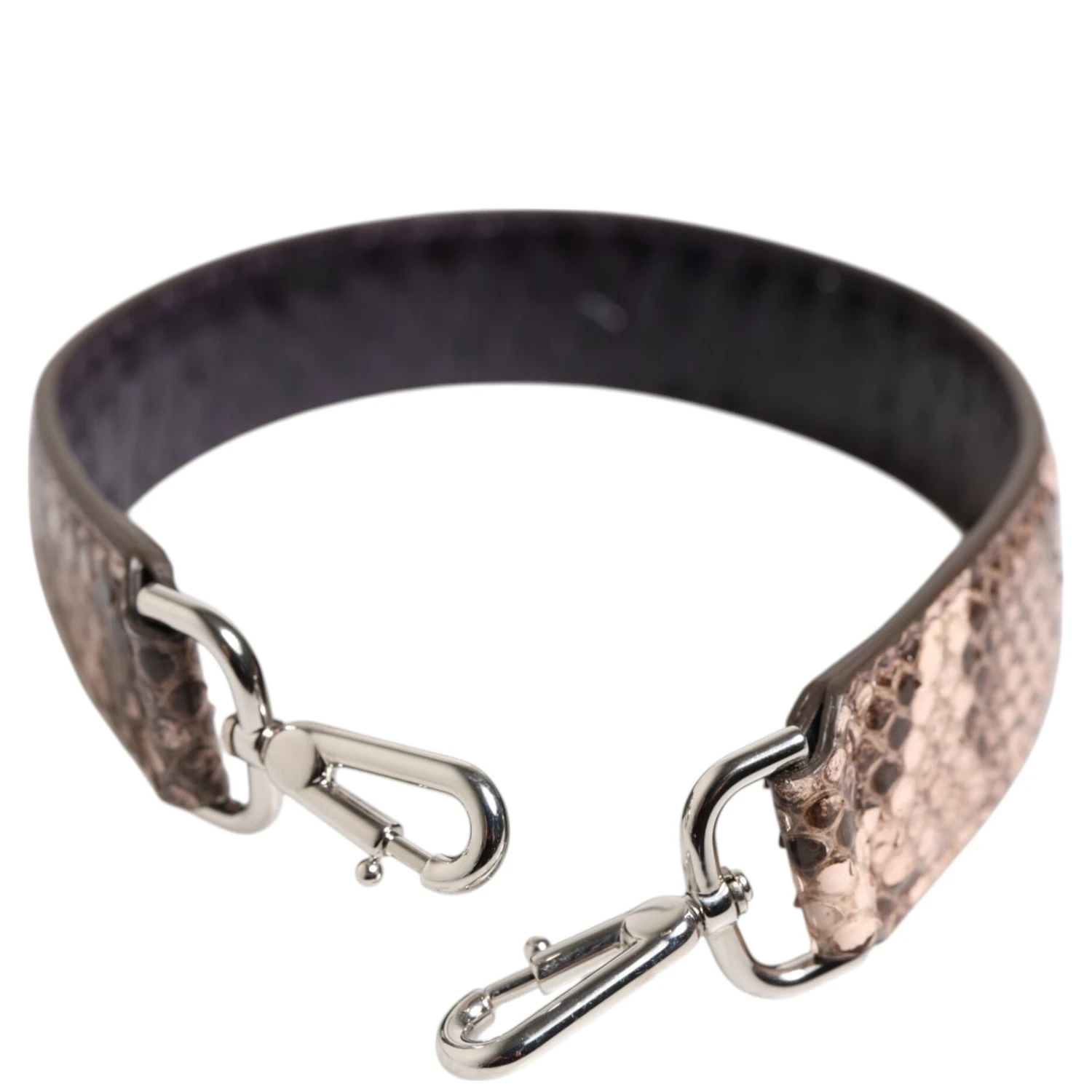 Brown Exotic Leather Handbag Accessory Shoulder Strap