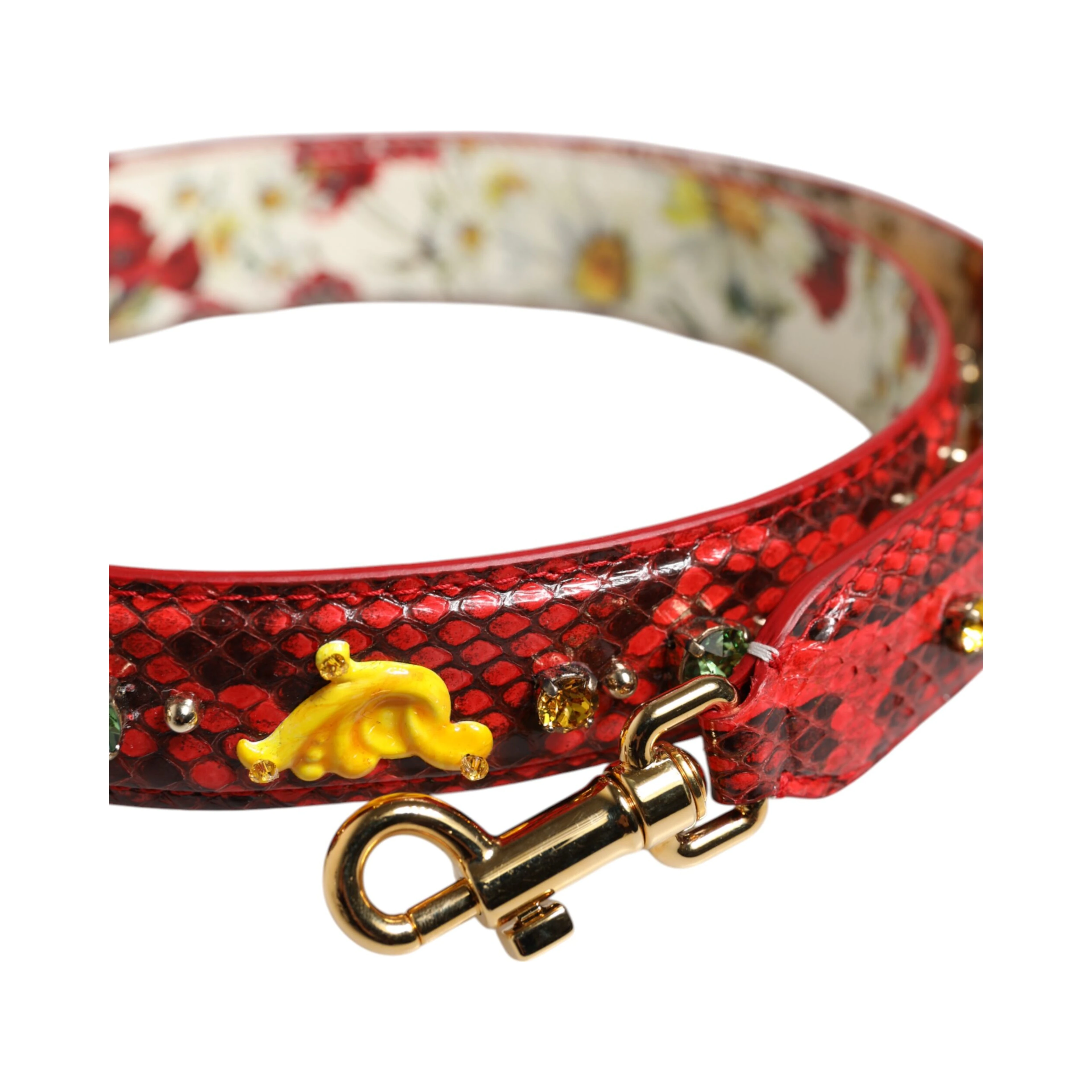Multicolor Embellished Handbag Accessory Shoulder Strap