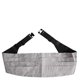 Gray Men 100% Silk Belt Wide Waist Cummerbund