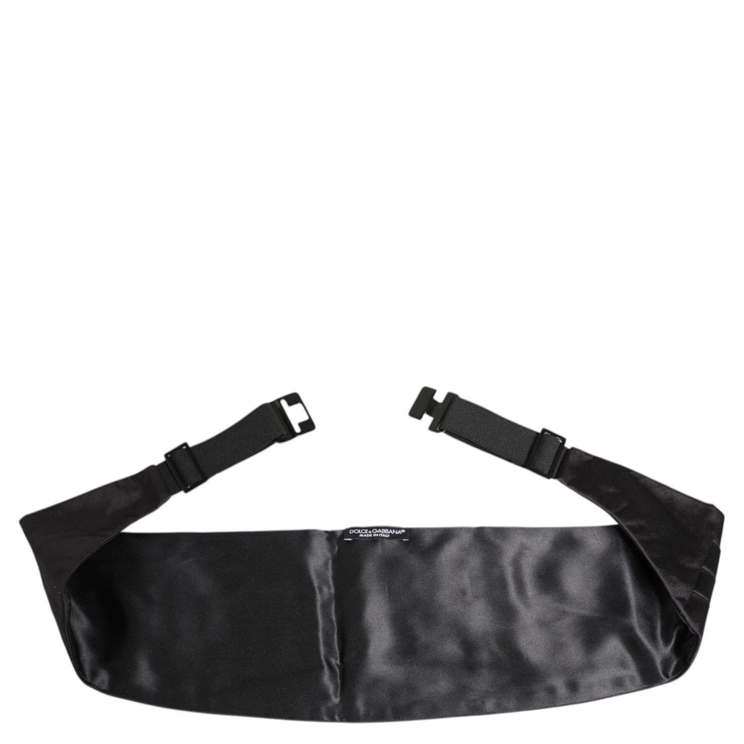 Black Men 100% Silk Belt Wide Waist Cummerbund