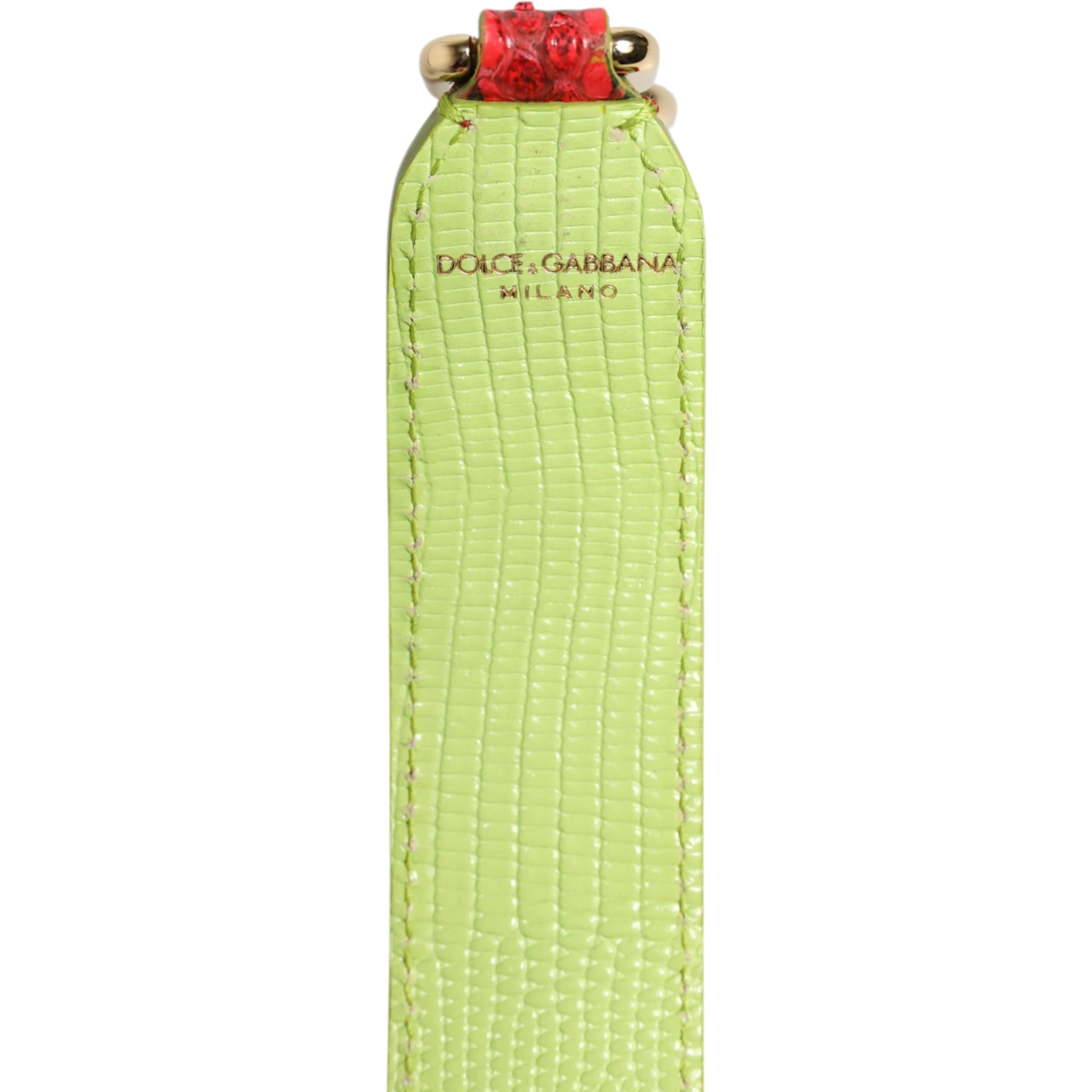 Red Exotic Leather Handbag Accessory Shoulder Strap