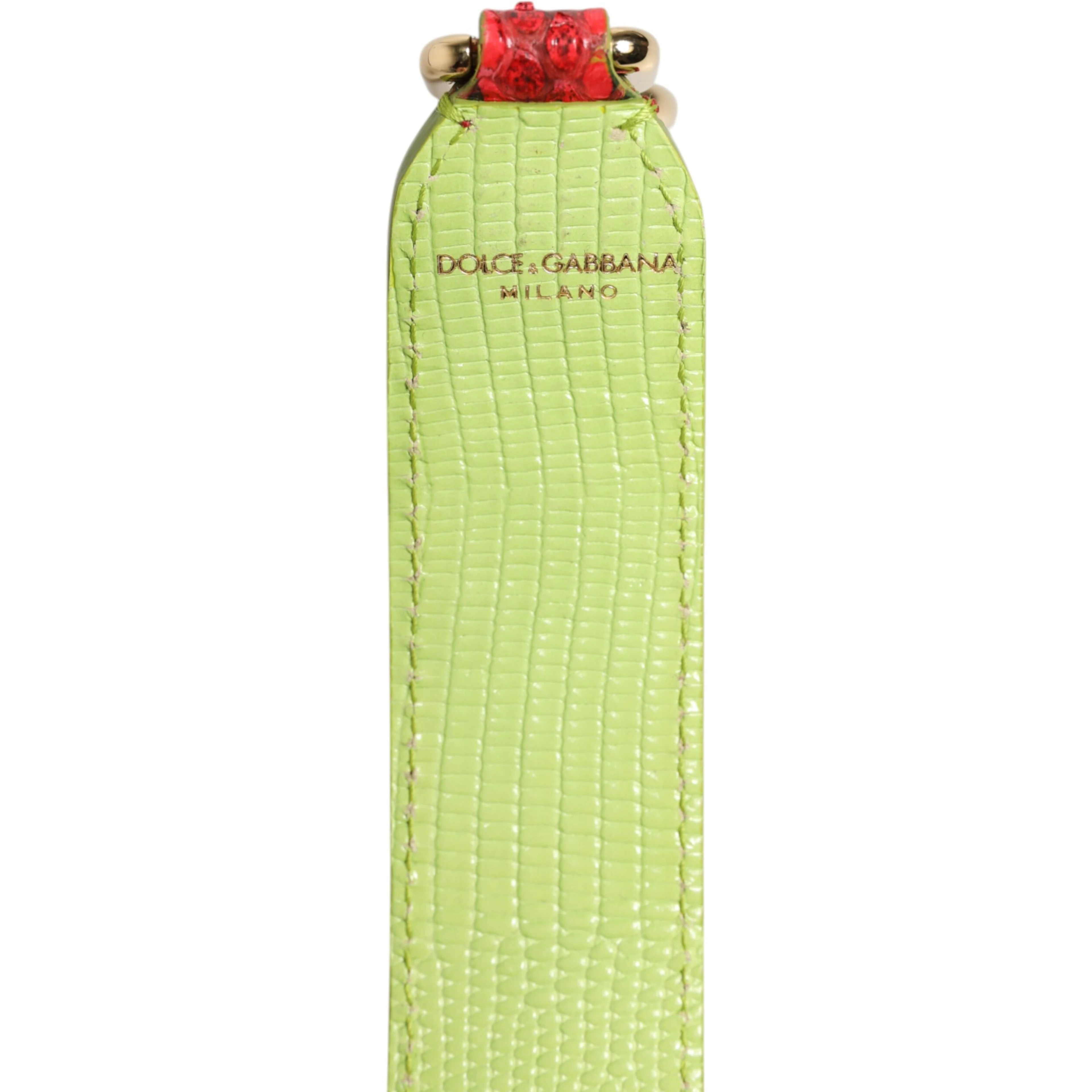 Red Exotic Leather Handbag Accessory Shoulder Strap