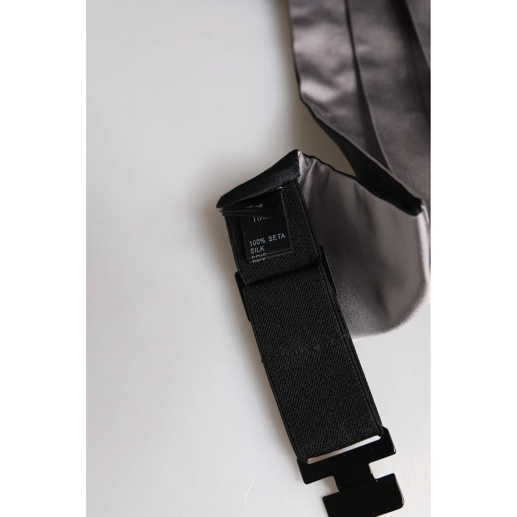 Gray Men 100% Silk Belt Wide Waist Cummerbund