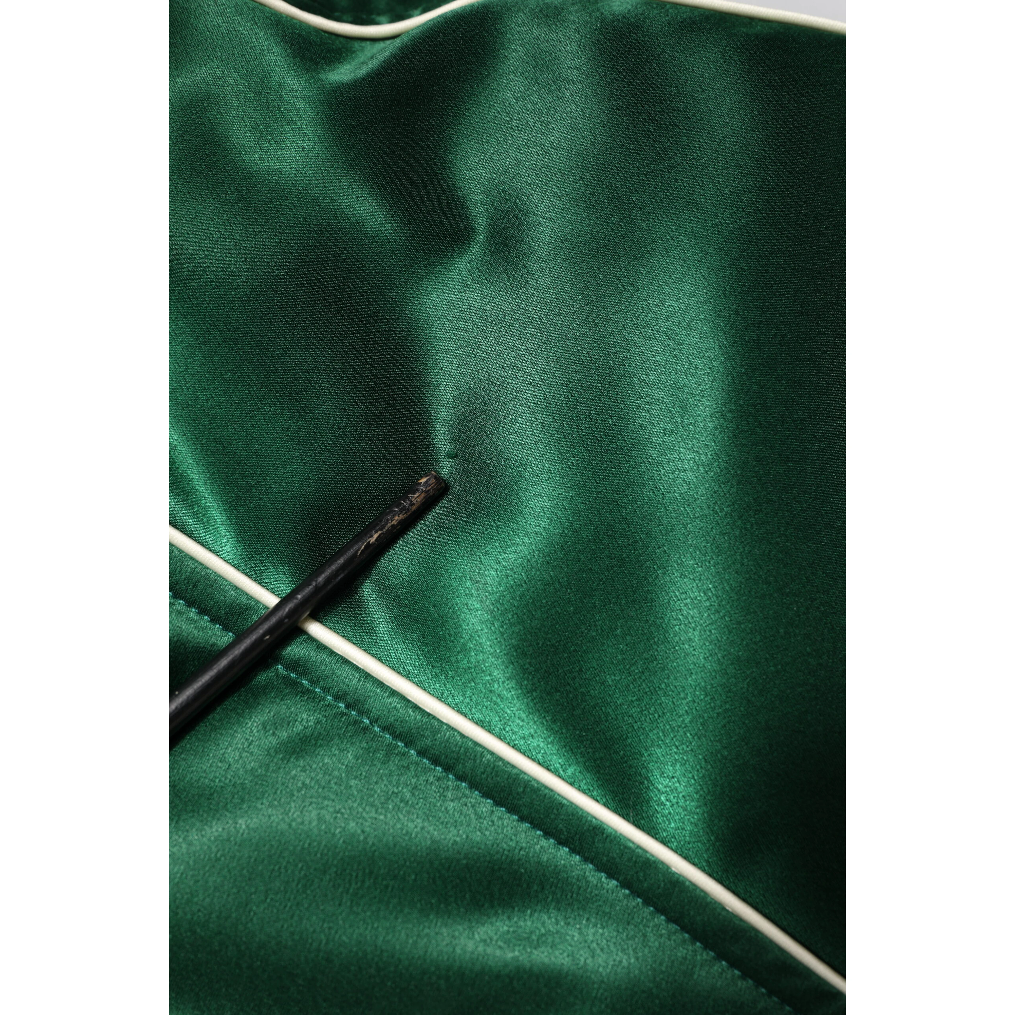 Green Floral DG Logo Full Zip Bomber Jacket