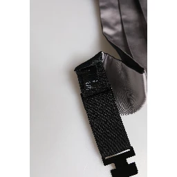 Gray Men 100% Silk Belt Wide Waist Cummerbund
