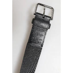 Green Black Polyester DG Logo Buckle Belt