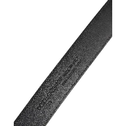 Black Leather Classic Metal DG Buckle Belt