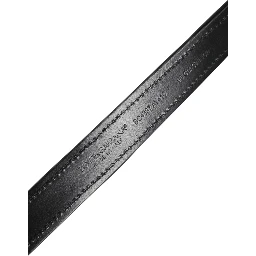 Black Sequin Embellished Metal Buckle Belt