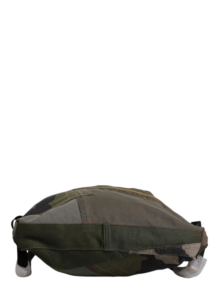 Military Green Patchwork Rucksack Backpack Bag alternative
