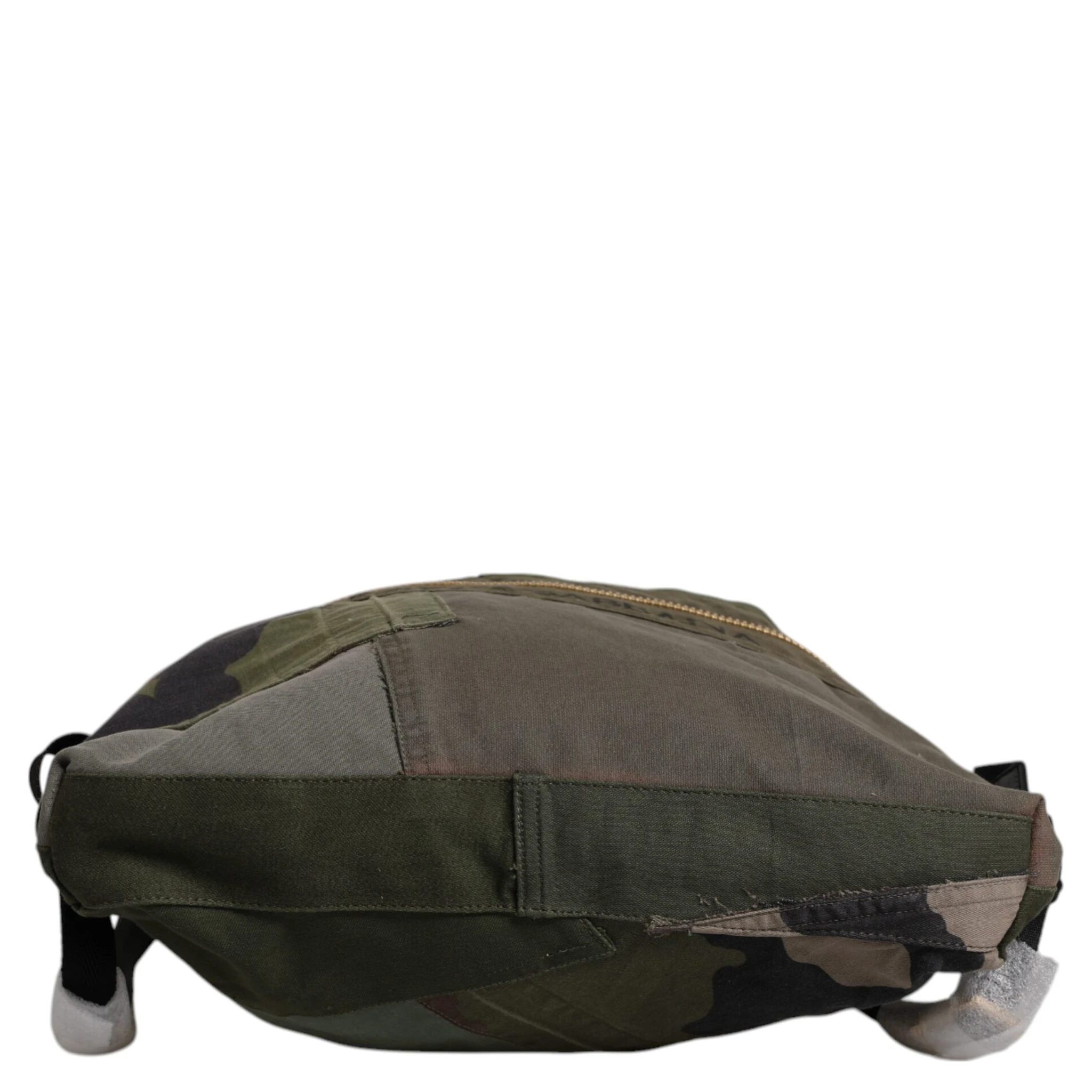 Military Green Patchwork Rucksack Backpack Bag