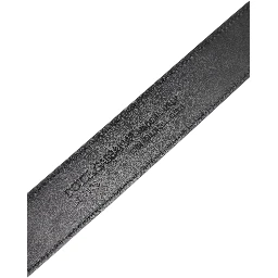 Black Leather Classic Metal DG Buckle Belt