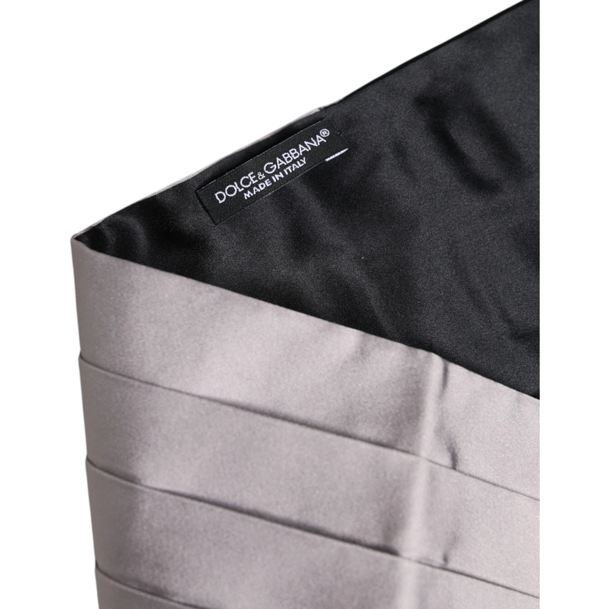 Gray Men 100% Silk Belt Wide Waist Cummerbund
