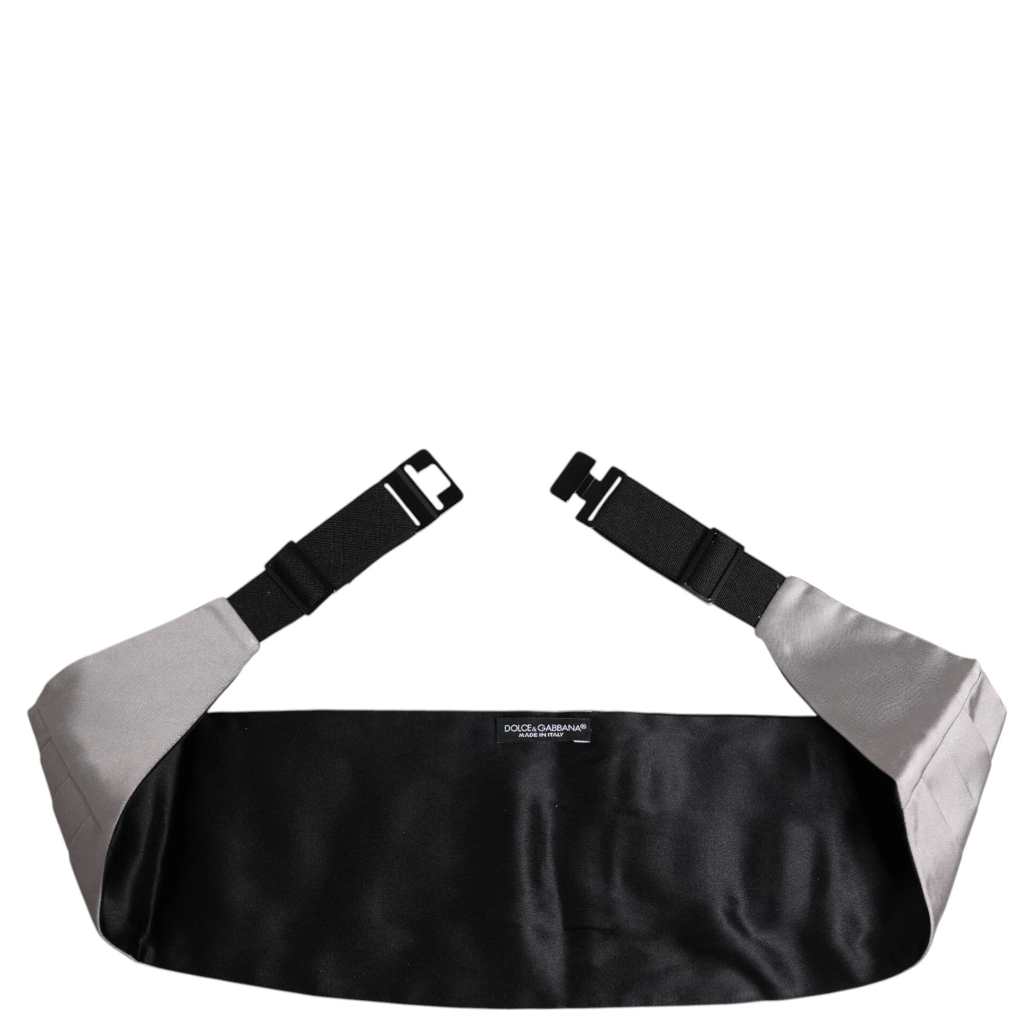 Gray Men 100% Silk Belt Wide Waist Cummerbund