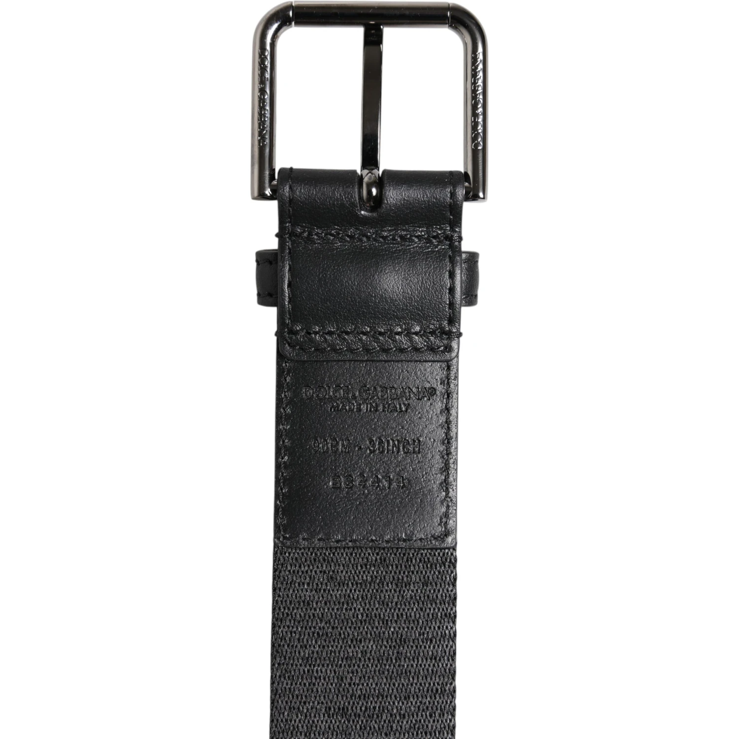 Green Black Polyester DG Logo Buckle Belt
