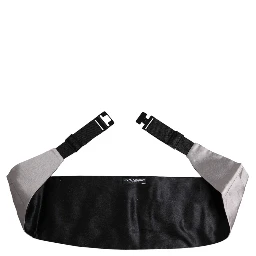 Gray Men 100% Silk Belt Wide Waist Cummerbund