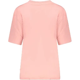 Pink Cotton Women T-Shirt