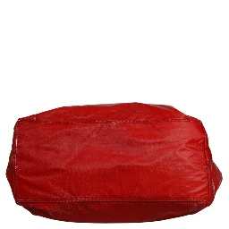 Red Nylon Hand Shoulder Duffel Travel Bag