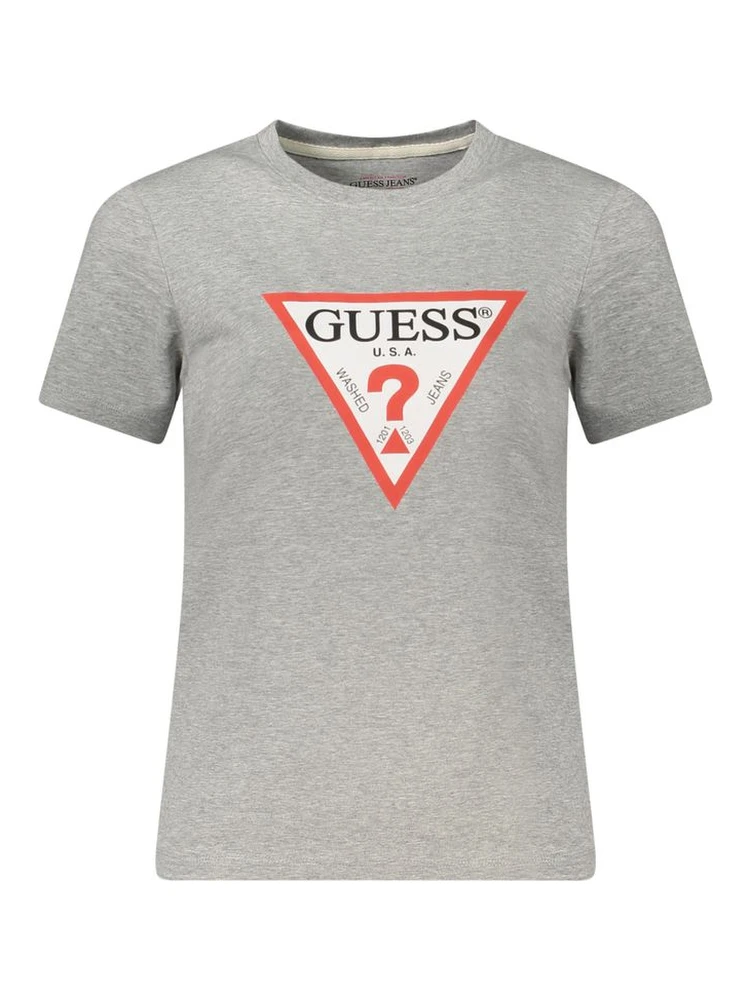 Gray Cotton Women T-Shirt