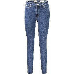 Blue Cotton Women Jeans