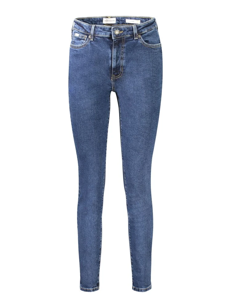 Blue Cotton Women Jeans
