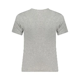 Gray Cotton Women T-Shirt