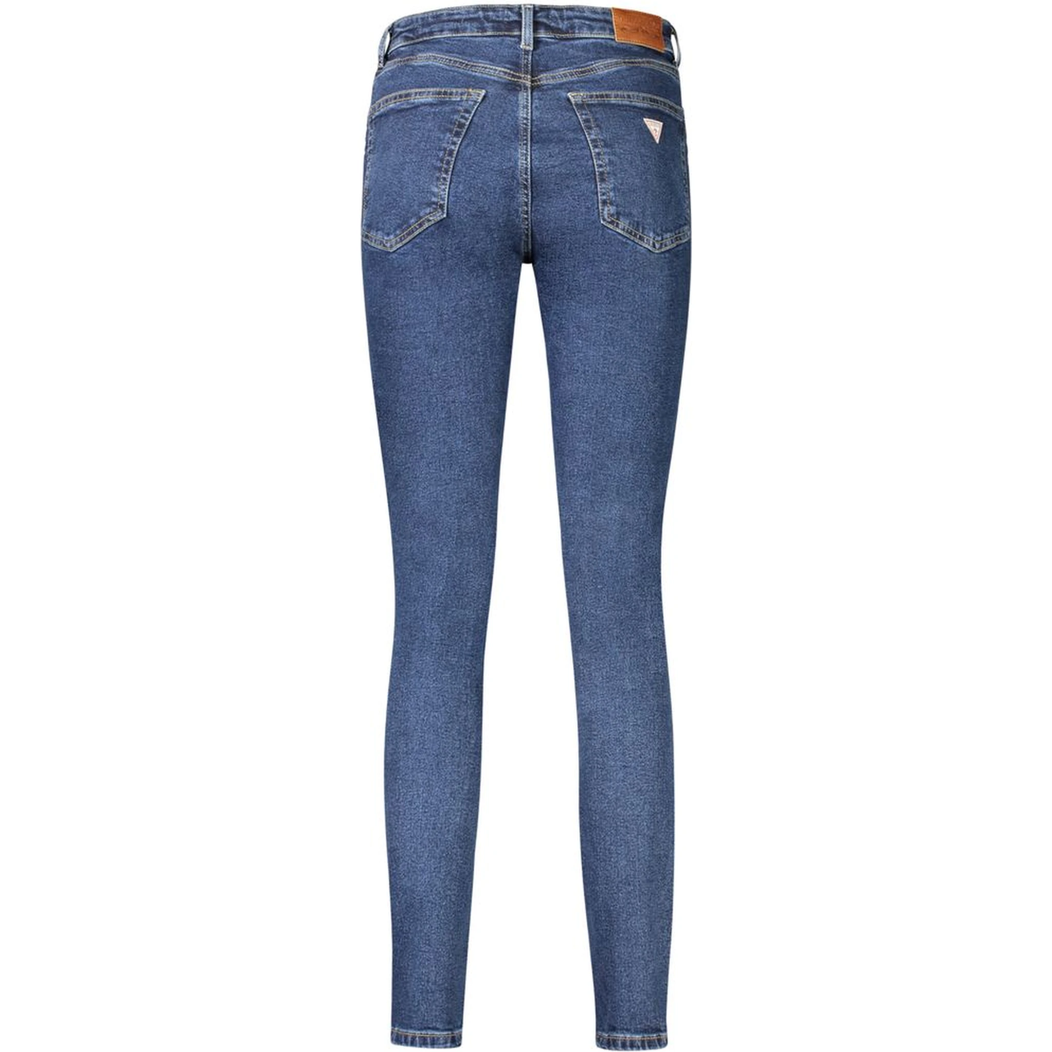 Blue Cotton Women Jeans