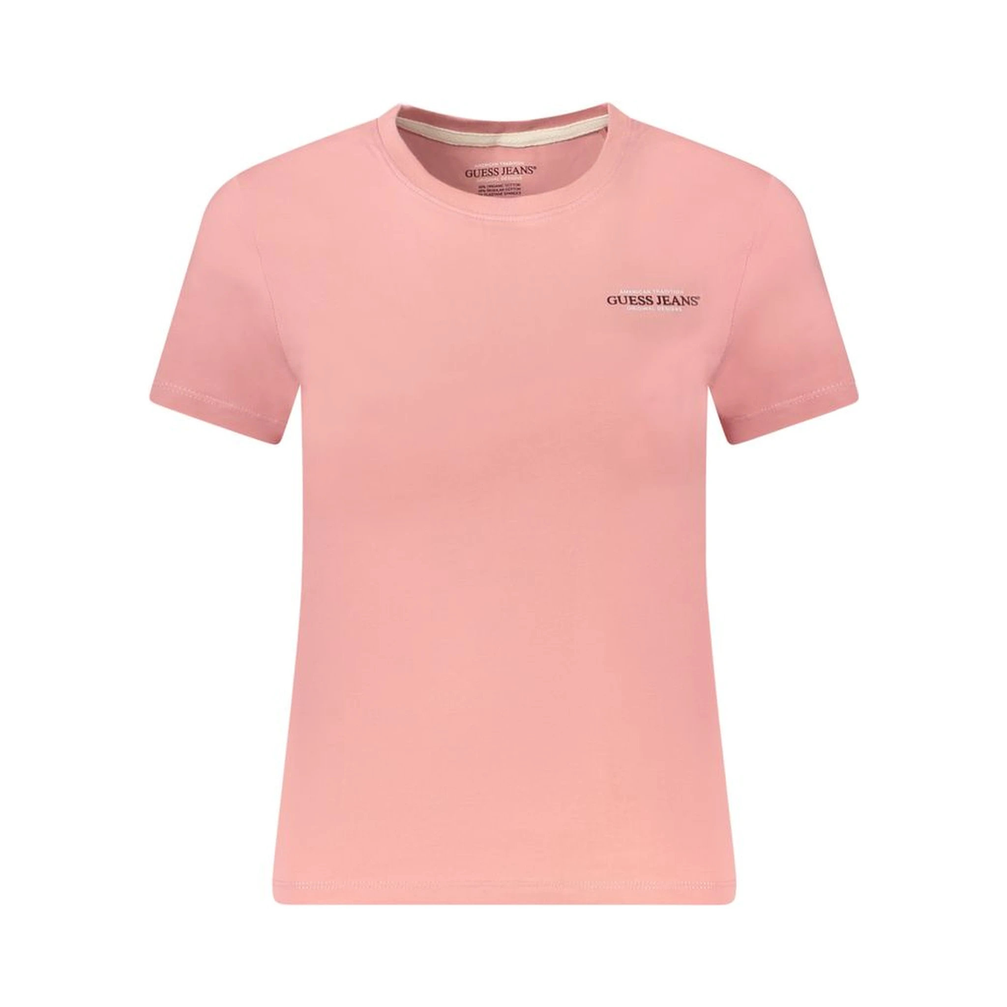 Pink Cotton Women T-Shirt