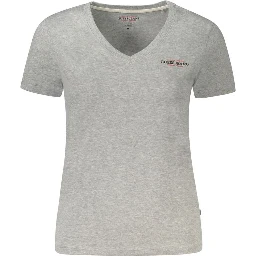 Gray Cotton Women Top