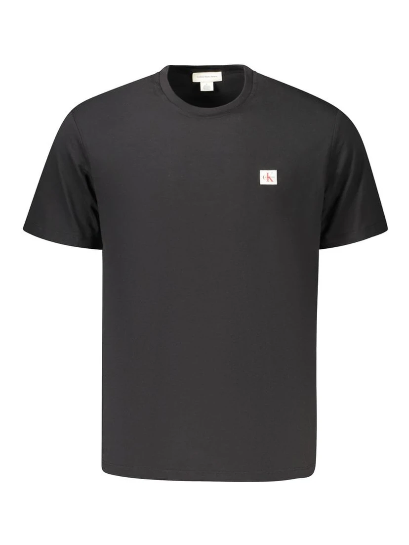 Black Cotton Men T-Shirt