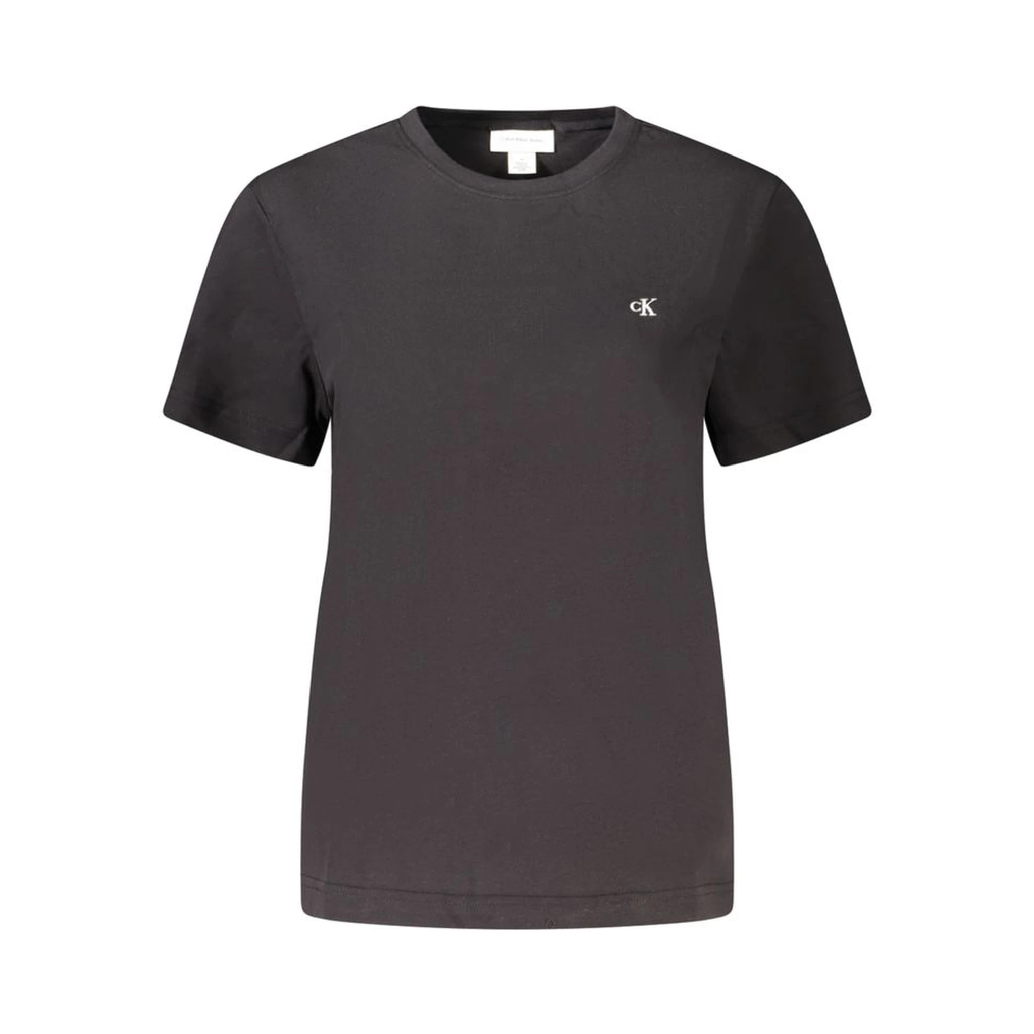 Black Cotton Women T-Shirt