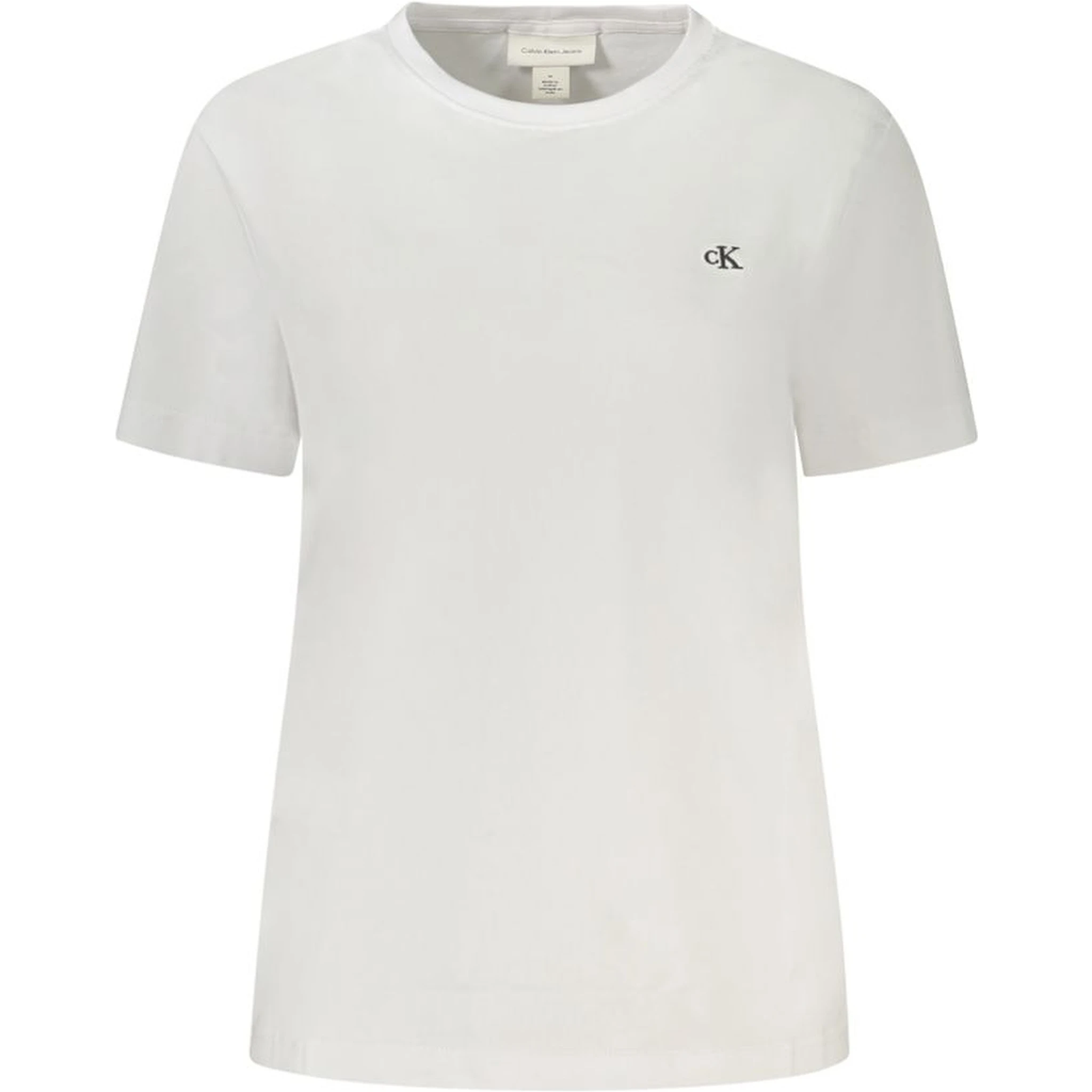 White Cotton Women T-Shirt