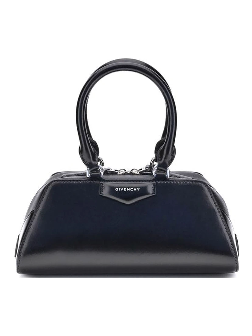 Black Calf Leather Bos Taurus Handbag