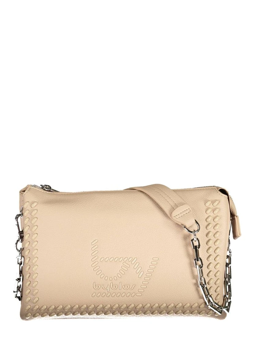 Beige Polyethylene Handbag