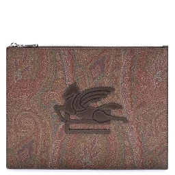 Multicolor Cotton Clutch Bag